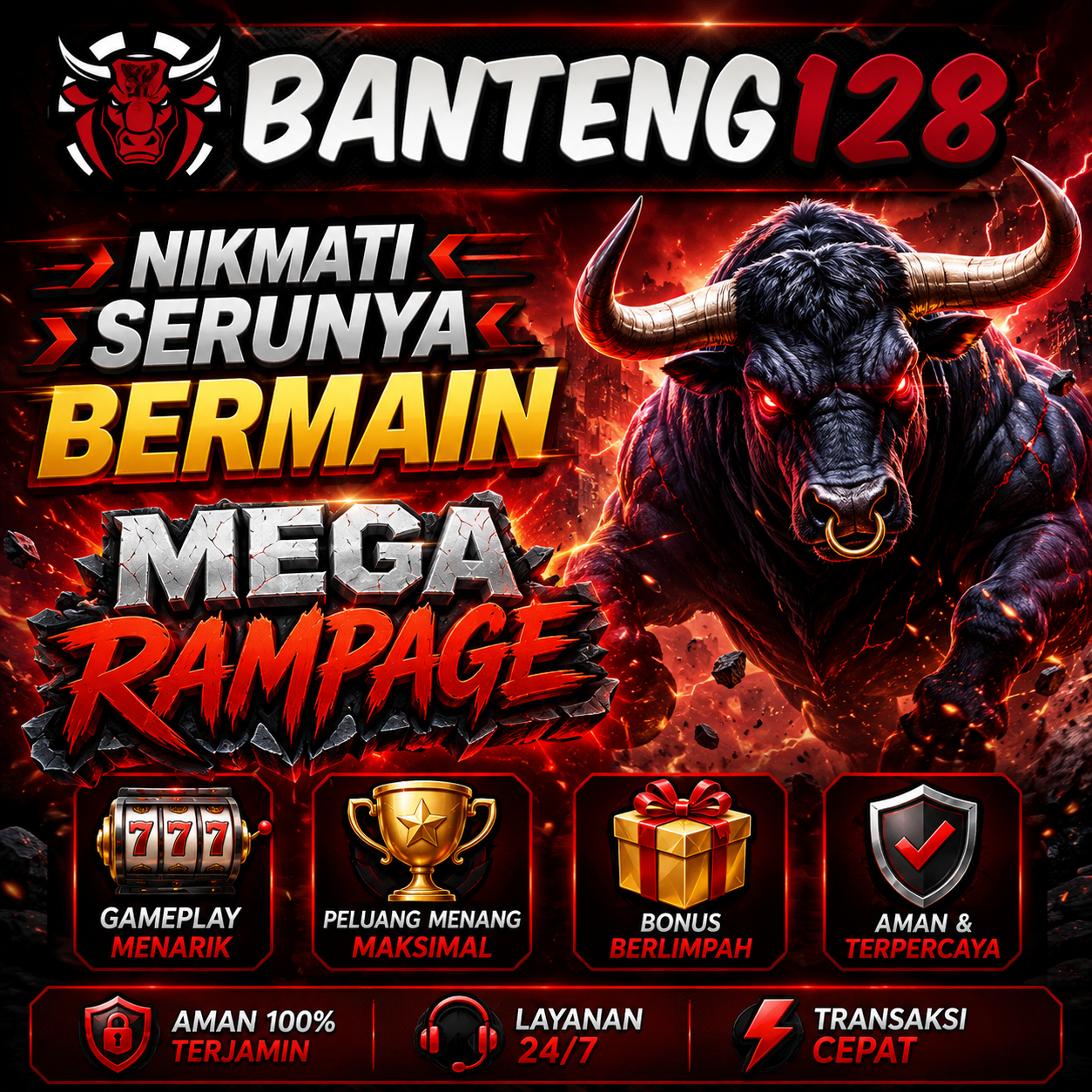 BANTENG128 # Nikmati serunya Bermain Mega Rampage